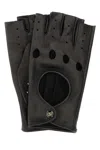 Valentino Vlogo Signature Leather Fingerless Gloves