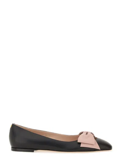 Valentino Garavani Black Leather Flats