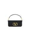 Valentino Garavani Black Leather Handbag In Black
