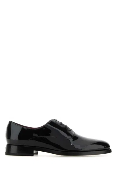 Valentino Garavani Black Leather Lace-up Shoes
