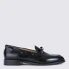 Valentino Bowshire Loafers In Black Glossy Calfskin In Black