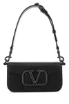 VALENTINO GARAVANI VALENTINO GARAVANI BLACK LEATHER LOCÃ² SHOULDER BAG