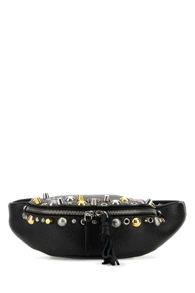 Valentino Garavani Black Leather Nellcã´te Belt Bag