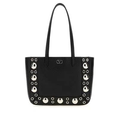 VALENTINO GARAVANI VALENTINO GARAVANI BLACK LEATHER NELLCOTE HANDBAG