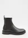 Valentino Garavani Black Leather Rockstud Ankle Boots