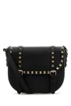 Valentino Black Rockstud Crossbody Bag In Black