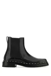 Valentino Garavani Black Leather Rockstud M-way Ankle Boots