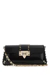 Valentino Garavani Black Leather Rockstud Shoulder Bag
