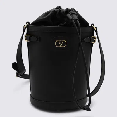 Valentino Garavani Black Leather Satchel