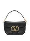 Valentino Garavani Midnight Blue Leather Alltime Shoulder Bag