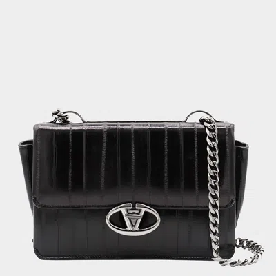 Valentino Garavani Black Leather Shoulder Bag