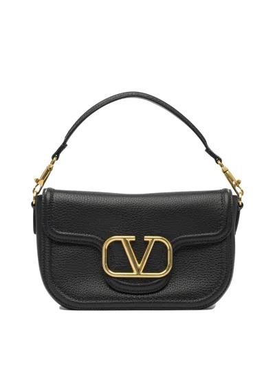 Valentino Garavani Black Leather Shoulder Bag