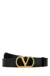 Valentino Brown Leather Vlogo Belt