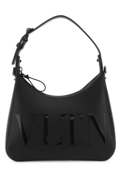 Valentino Garavani Black Leather Vltn Handbag
