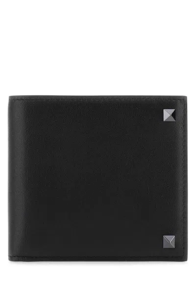 Valentino Garavani Black Leather Wallet