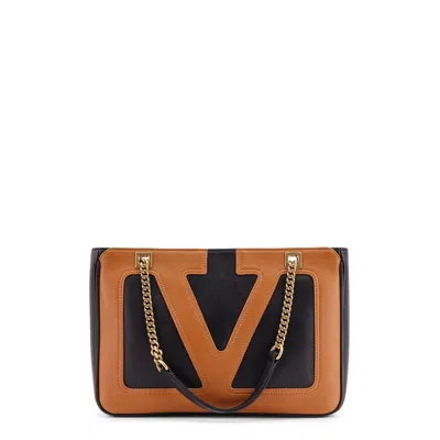 VALENTINO GARAVANI VALENTINO GARAVANI BLACK NAPPA LEATHER SMALL VIVA SUPERSTAR SHOULDER BAG