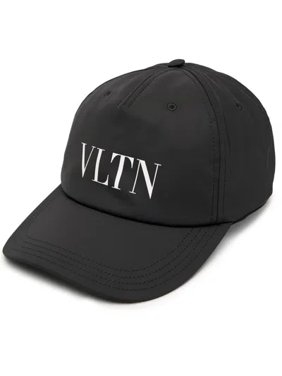 Valentino Garavani Black Nylon Baseball Cap