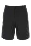 Valentino Garavani Black Nylon Bermuda Shorts