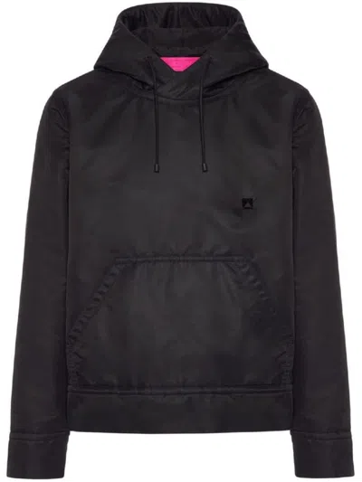 Valentino Garavani Black Nylon Sweatshirt