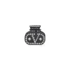 Valentino Crystal Decorative Hair Accessories In Gray
