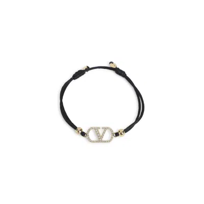 Valentino Garavani Black Polyester Bracelet