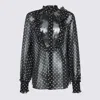 Valentino Women Polka Dot Silk Shirt