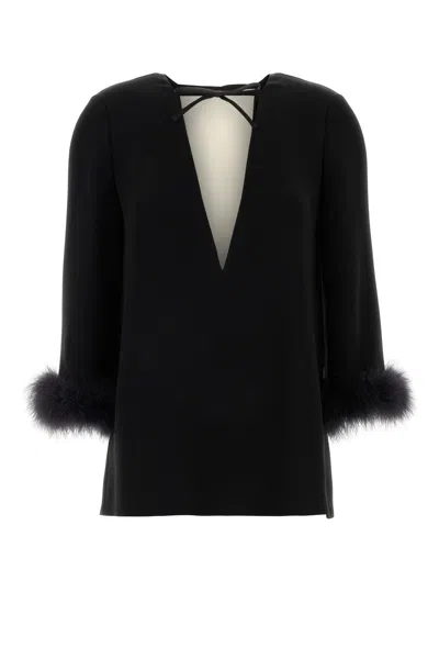Valentino Garavani Black Silk Blouse