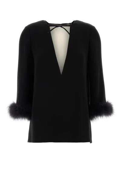 Valentino Garavani With Blouse In Black