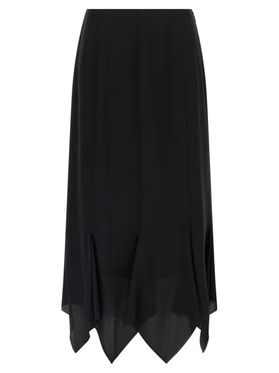 Valentino Midi Skirt In Black