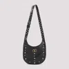 Valentino Garavani Small Hoboho Chevron Quilted Shoulder Bag With Studs In Black