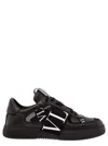 Valentino Garavani Vltn Ribbon Sneakers In Black