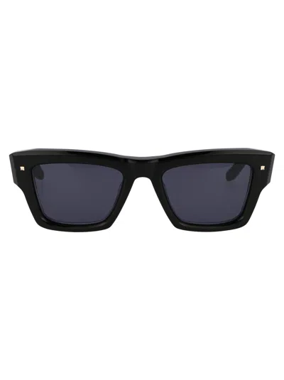 Valentino Garavani Black W Acetate Sunglasses