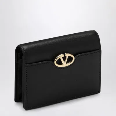 Valentino Garavani Black Wallet Vlogo The Bold Edition Women