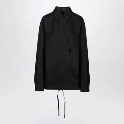 Valentino Garavani Black Wool Blend Shirt