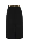 Valentino Garavani Black Wool Blend Skirt