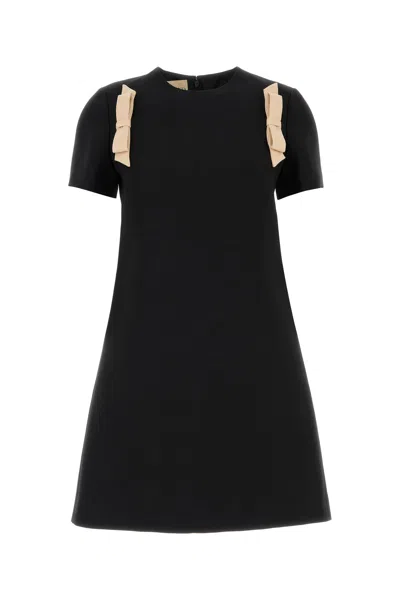 Valentino Garavani Black Wool Dress