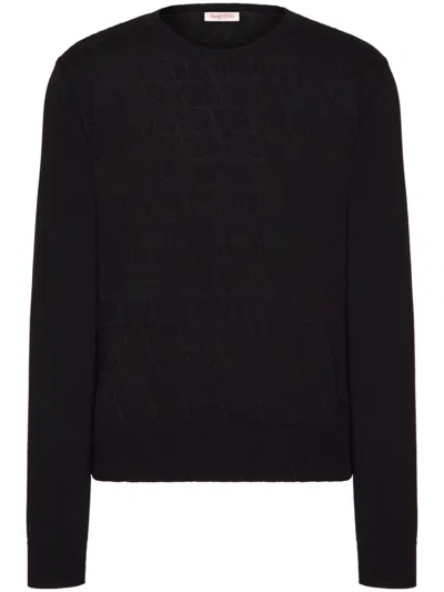 Valentino Garavani Black Wool Jumper