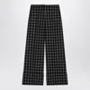 Valentino Women's Black/ivory Chequered Trousers | Size 38 | 6b3rb65592w In Black