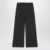 Valentino Women's Black/ivory Chequered Trousers | Size 38 | 6b3rb65592w In Black