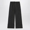 Valentino Women's Black/ivory Chequered Trousers | Size 38 | 6b3rb65592w In Black