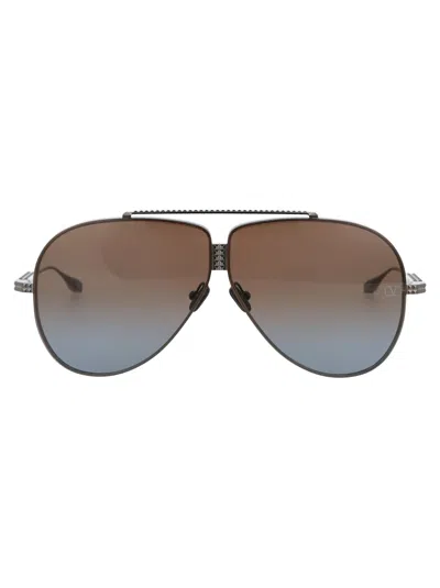 Valentino Garavani Blak Rhodium Titanium Sunglasses
