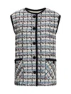 Valentino Sequined Tweed Vest For Chic Looks