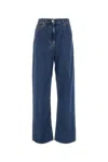 Valentino Wide Leg Denim Jeans In Blue