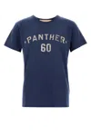 Valentino Garavani Vintage-effect Blue Cotton T-shirt In Blue