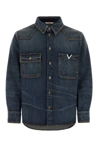 Valentino Garavani Blue Denim Shirt