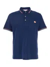 Valentino Garavani Blue Polo Shirt With Classic Collar And Logo Patch On The Front In Cotton Man