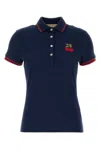 Valentino Garavani Blue Poplin Polo Shirt In Blue