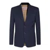 Valentino Slim Fit Wool Gabardine Jacket In Blue