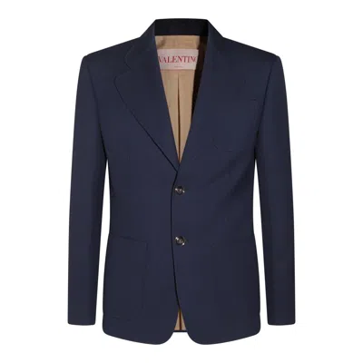VALENTINO VALENTINO GARAVANI BLUE WOOL BLAZER