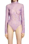 Valentino Body With Raised Neck In Purple
